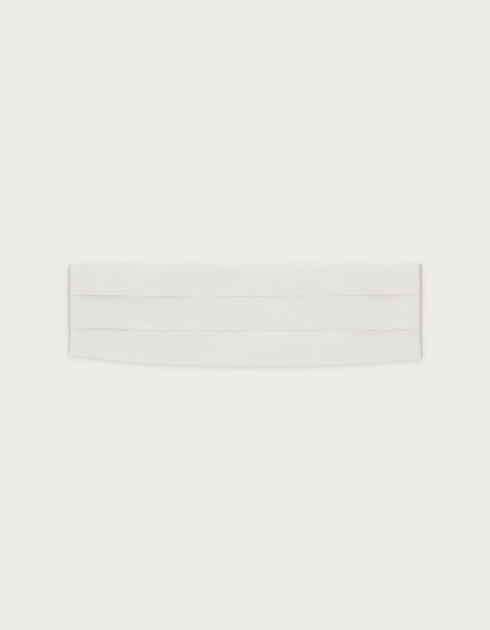 White silk cummerband - Medium