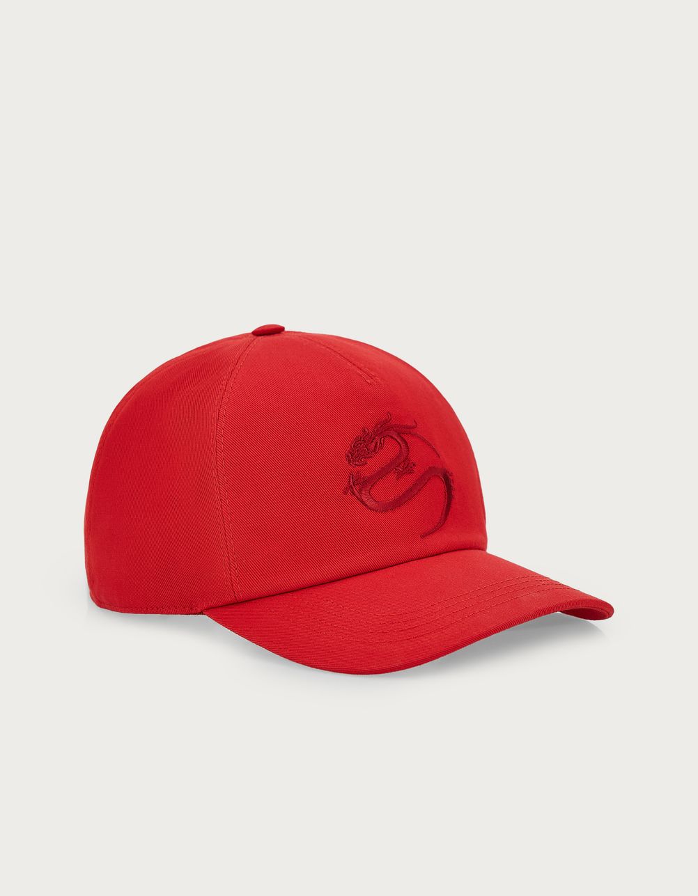 Baseball cap in red cotton