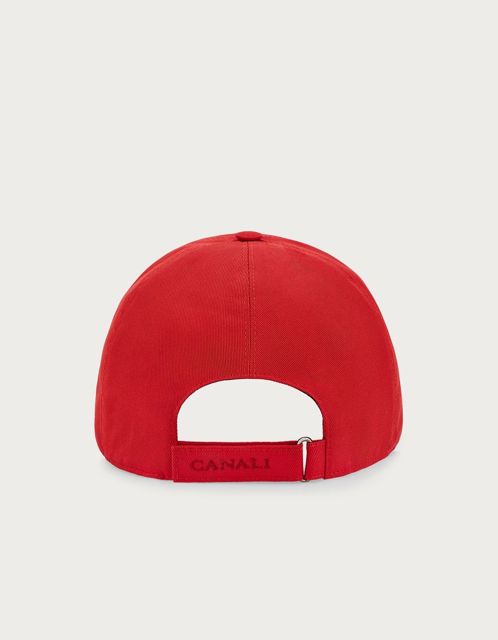 Baseball cap in red cotton