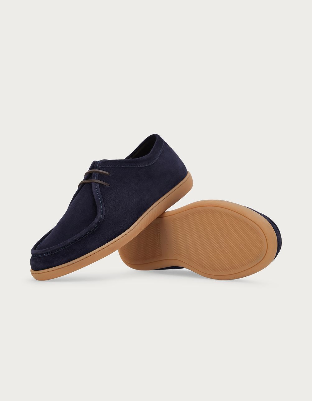Wallaby shoes in blue suede