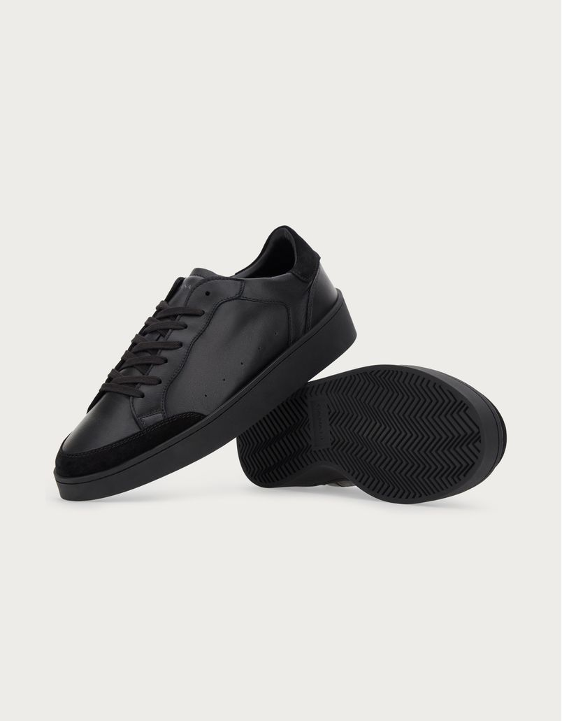 Black leather and suede Nuvola trainers