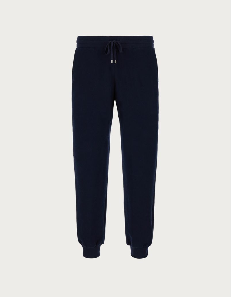 Brushed cotton pants with matching dragon embroidery on dark navy back pocket