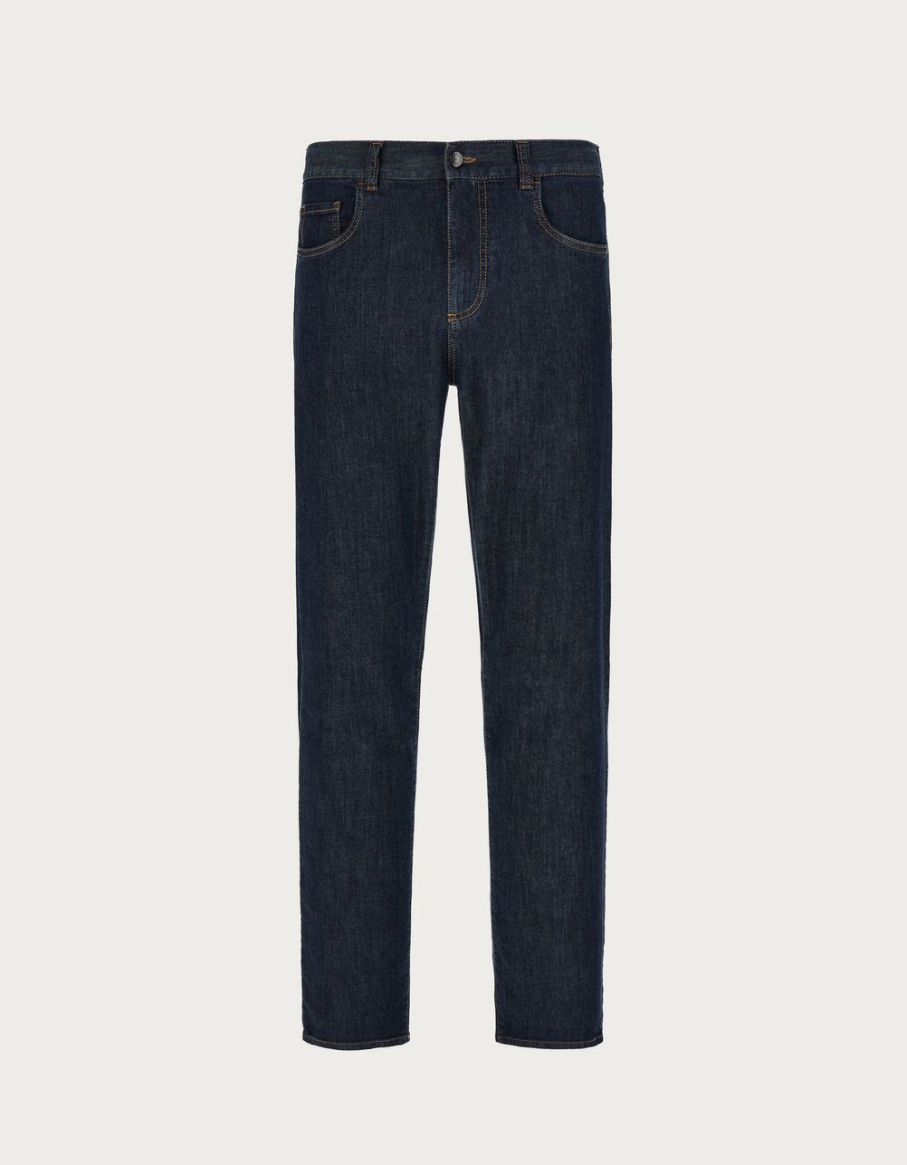 Five-pocket pants in blue soft-touch stretch denim
