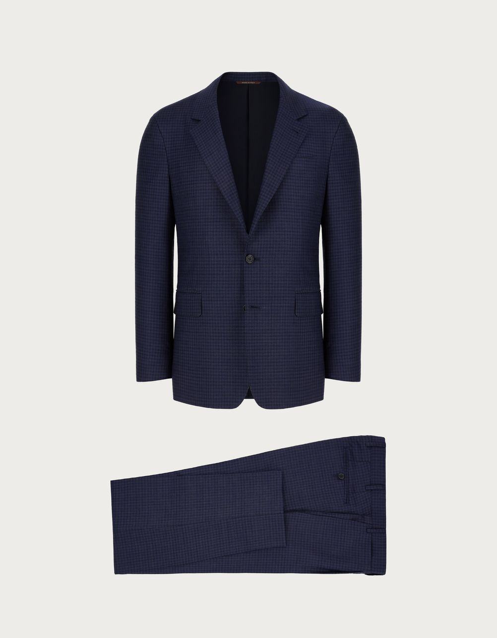 Suit in blue wool
