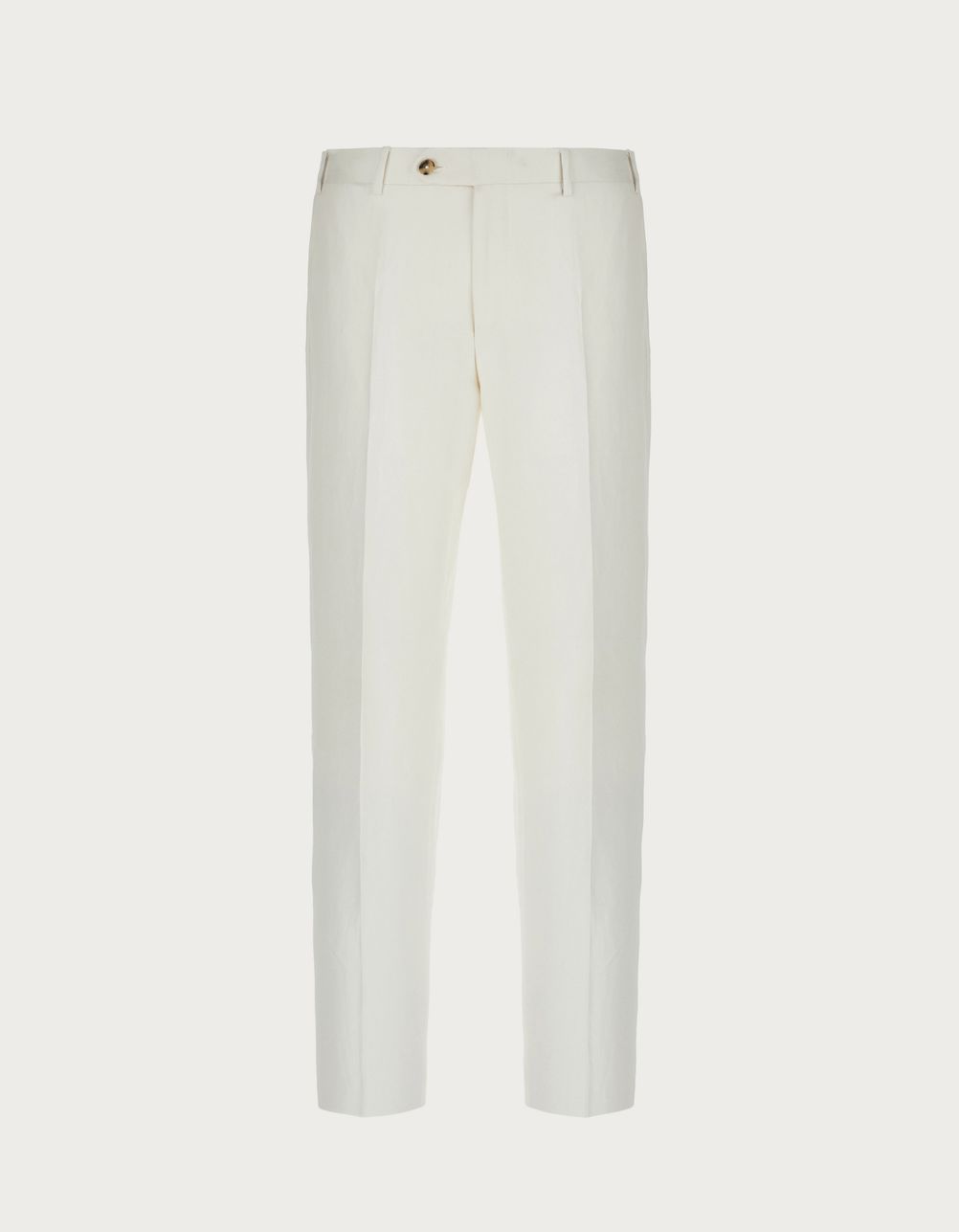 White trousers in silk and linen - Exclusive