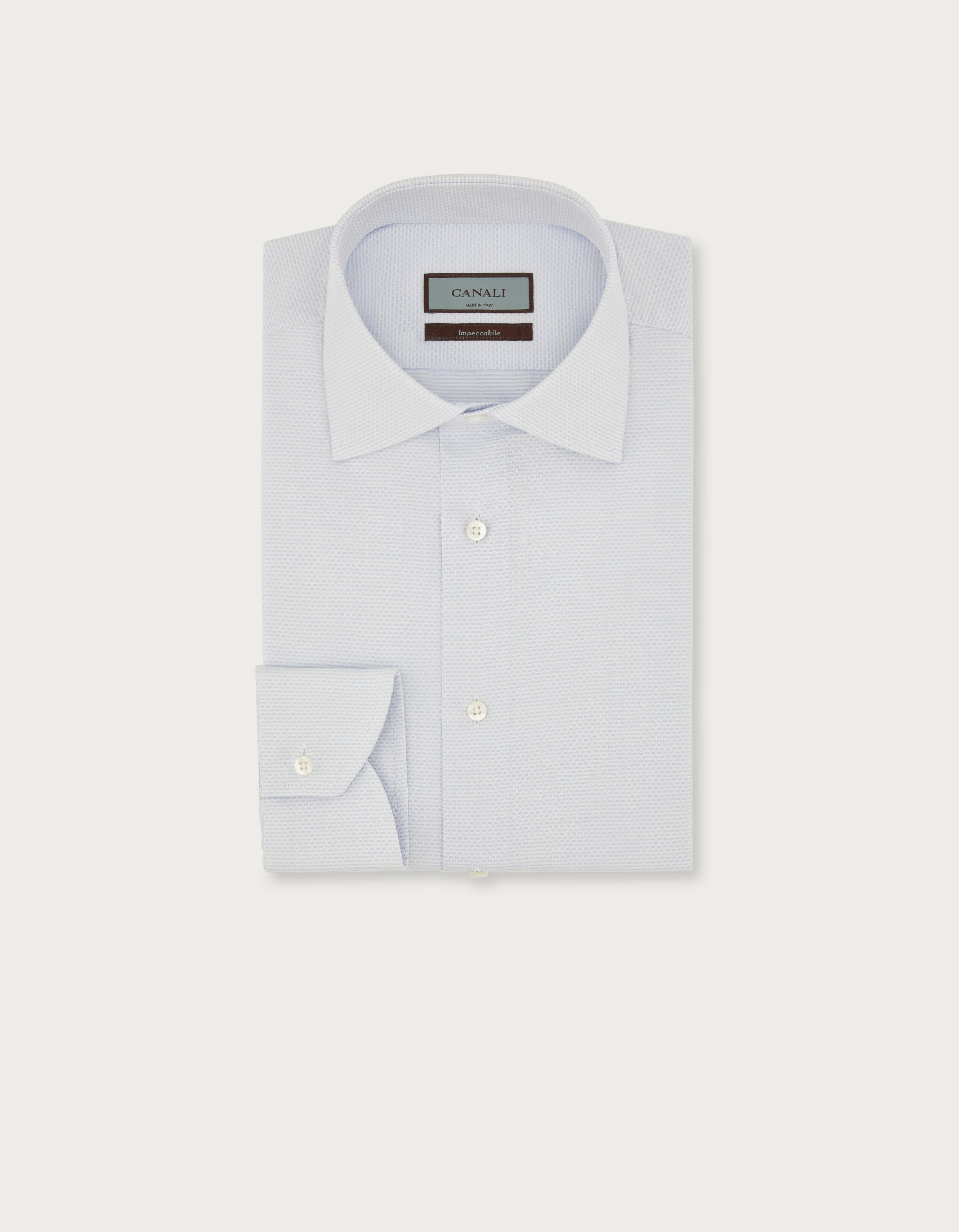 Impeccabile shirt in light blue cotton Canali GB