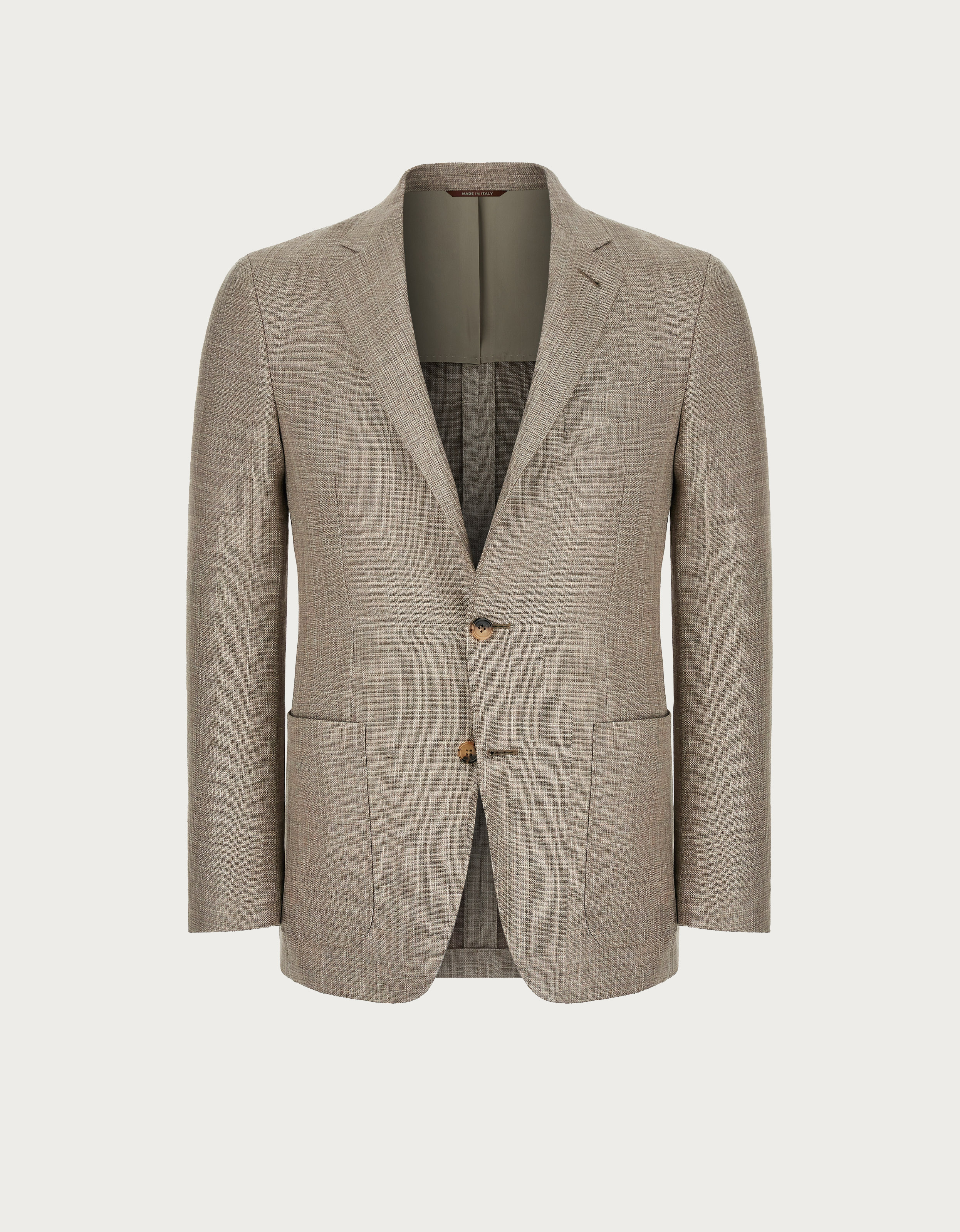 Kei blazer in beige linen silk and wool Canali INTL