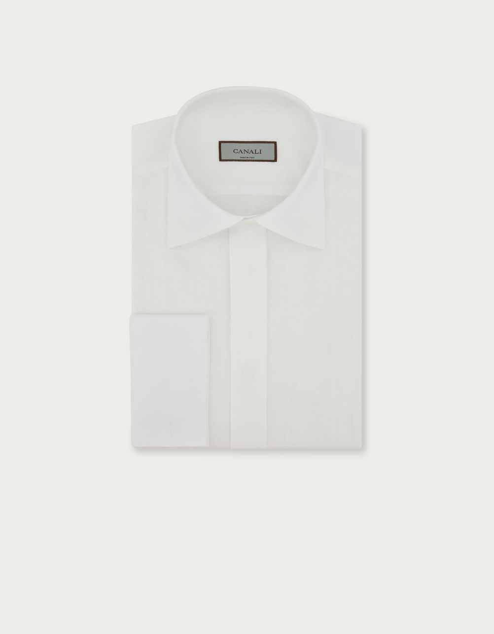 Festliches Slim-Fit-Hemd aus Baumwolle Weiß