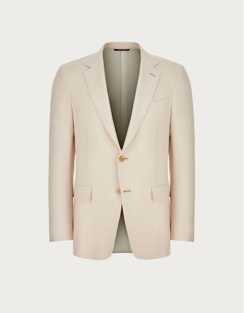 White blazer in cashmere and silk - Exclusive
