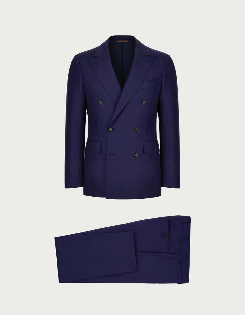 Canali single-breasted wool suit - Blue