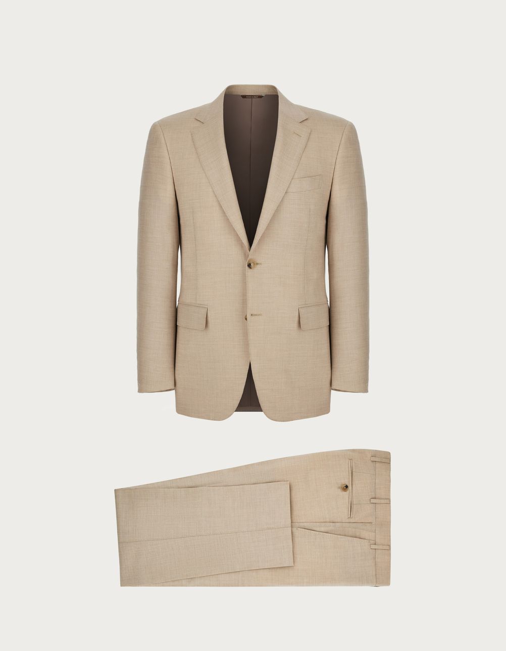 Beige suit in stretch cashmere - Exclusive