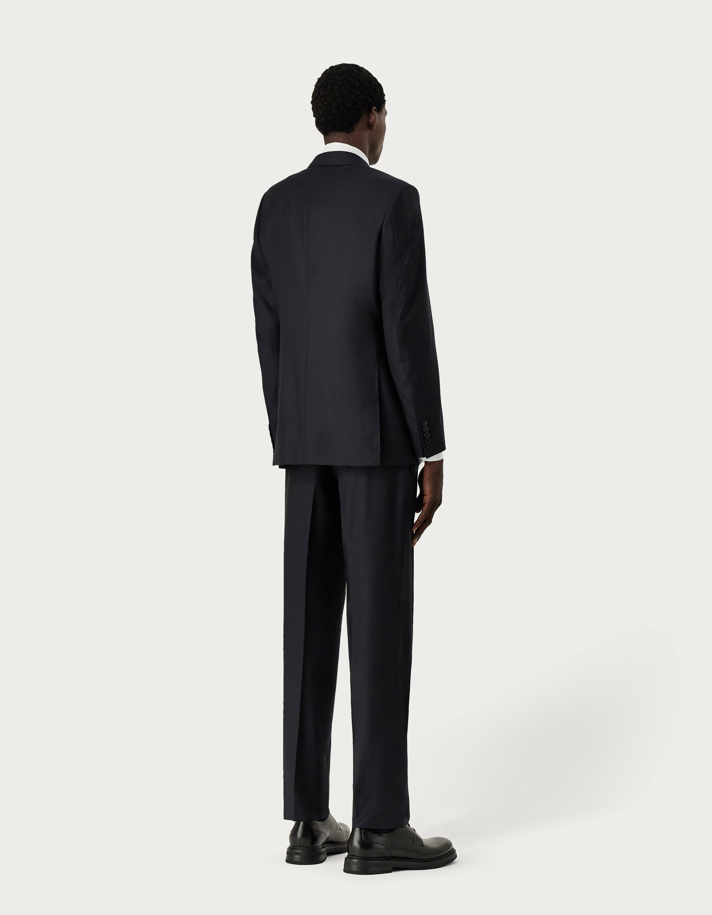 Suit In Navy Blue Wool Canali Intl 4422