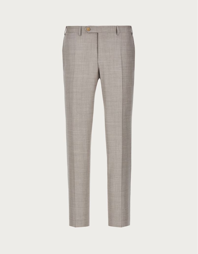 Natural pants in 150's wool - Exclusive