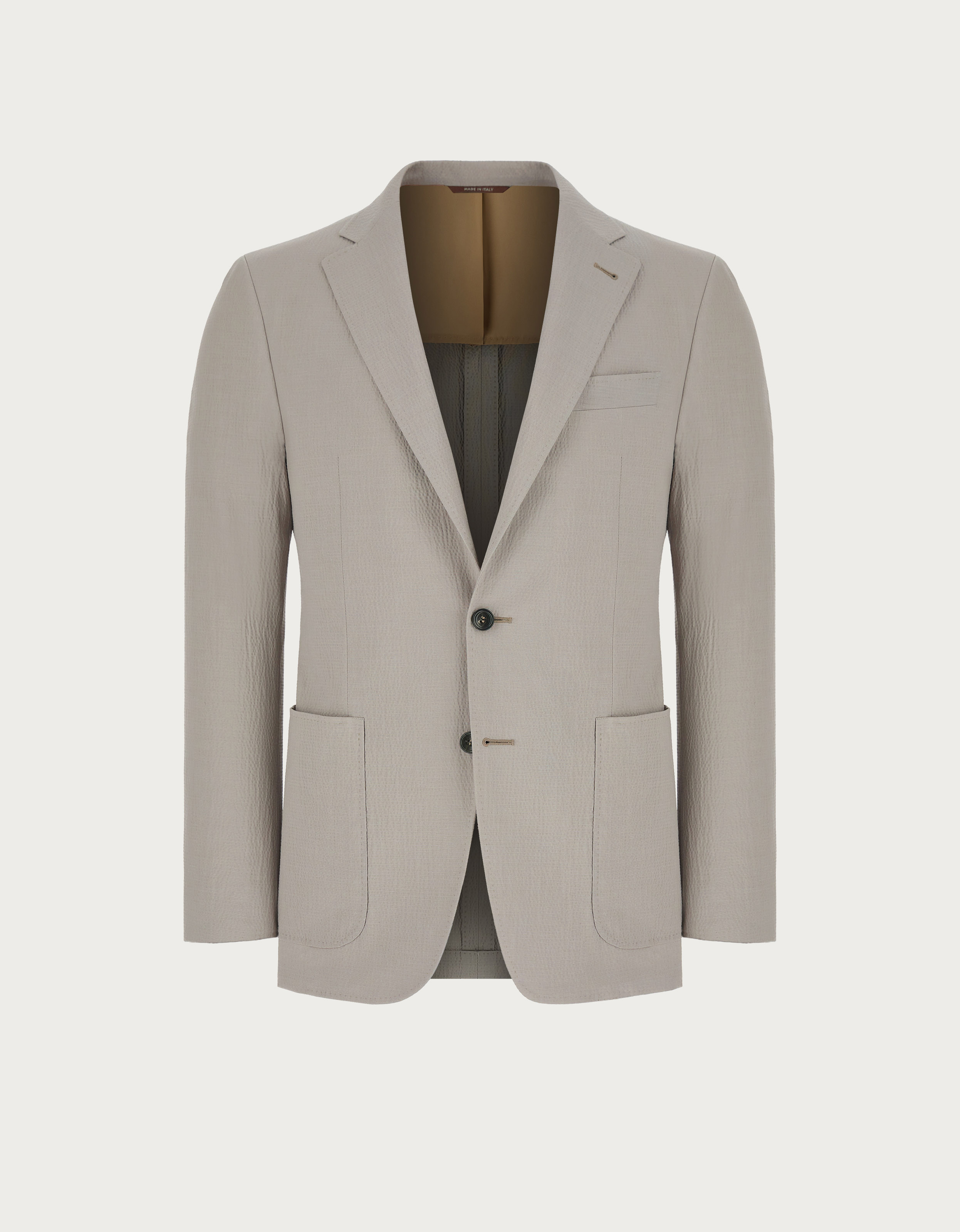 Grey modern fit Kei blazer in lyocell and stretch cotton