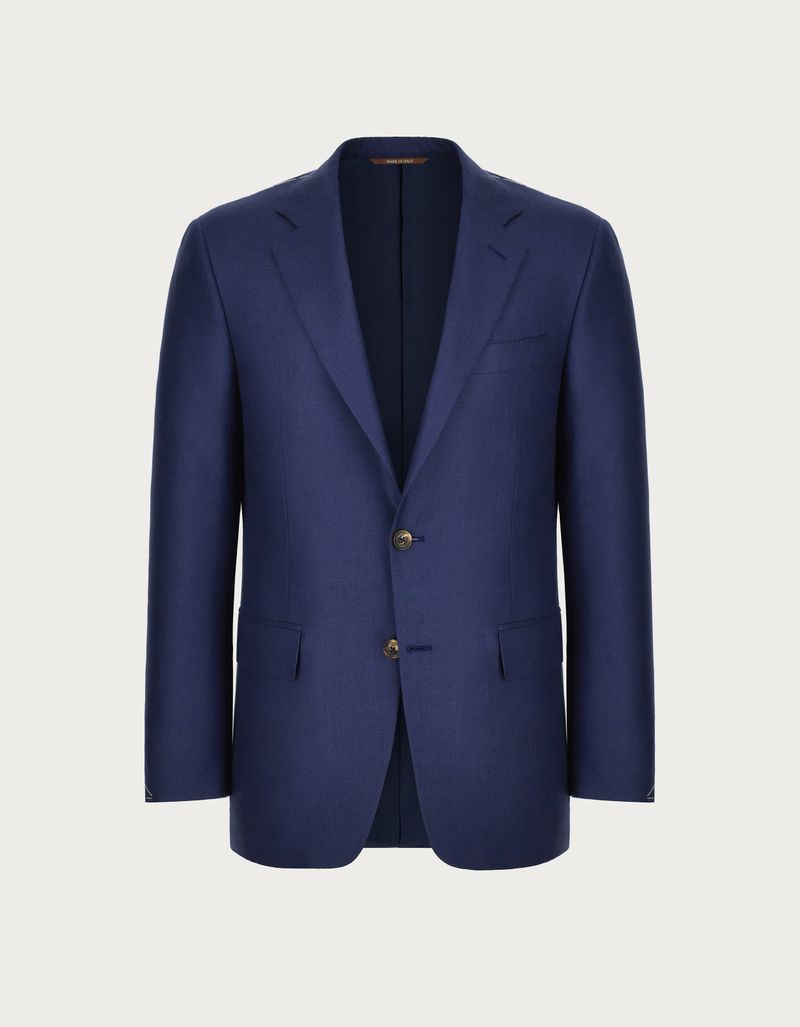 Blue blazer in cashmere and silk Exclusive Canali INTL