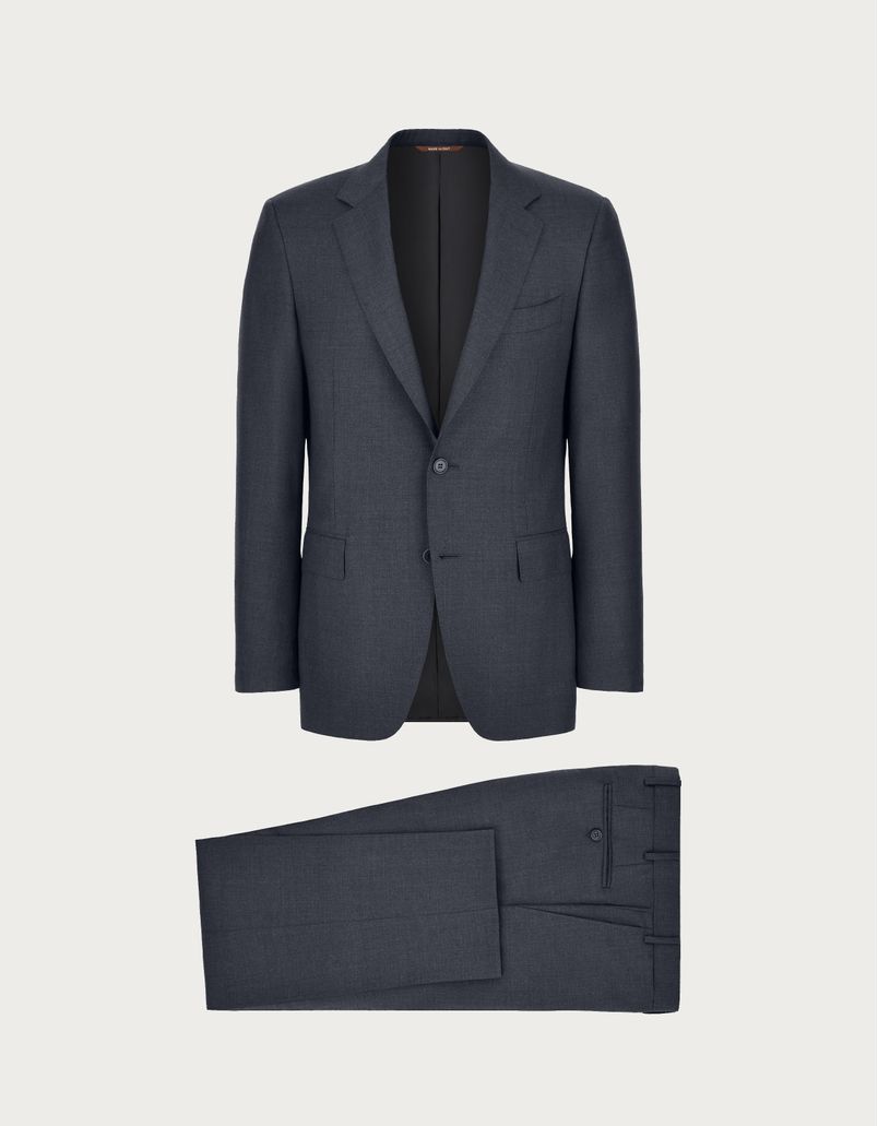 Charcoal grey pure wool suit