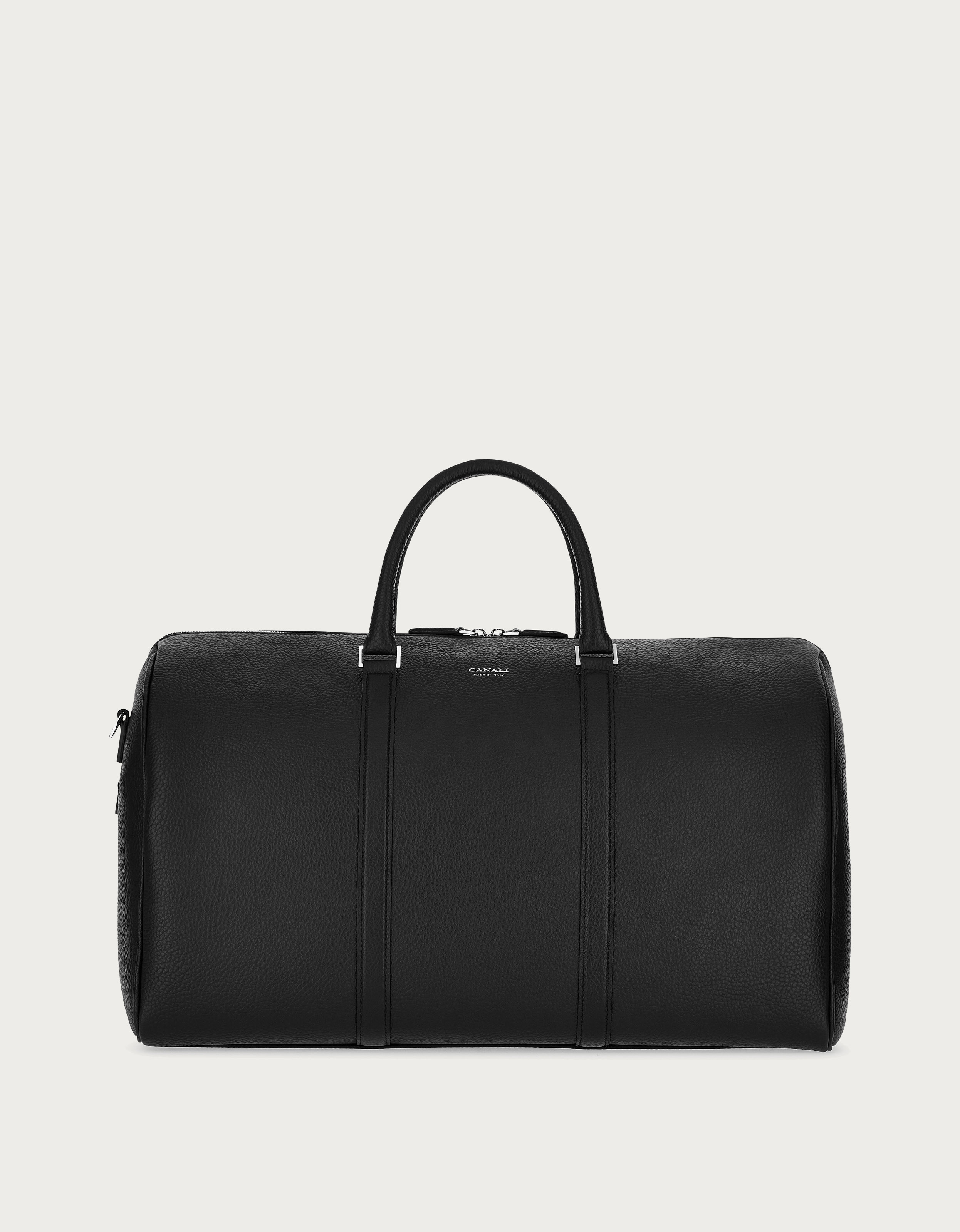 Black tumbled calfskin bag