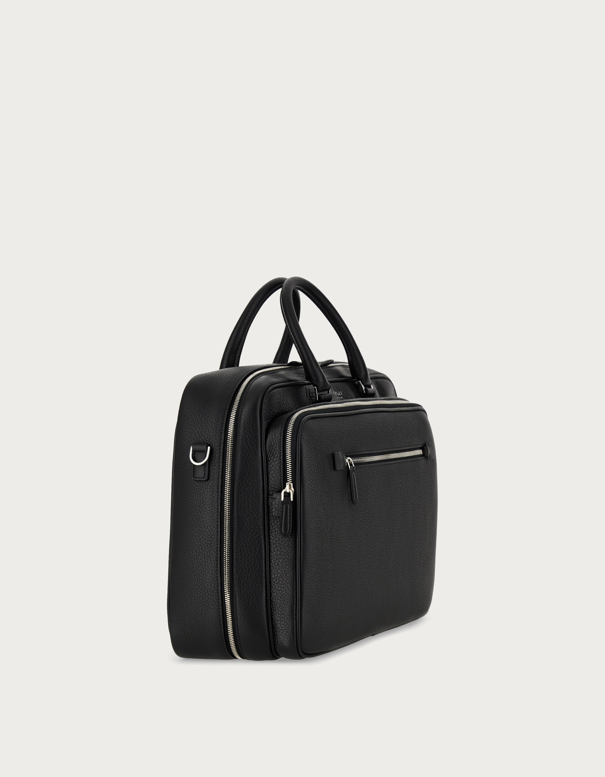 Tumbled calfskin weekend bag - Canali INTL Tumbled calfskin weekend bag - Canali INTL