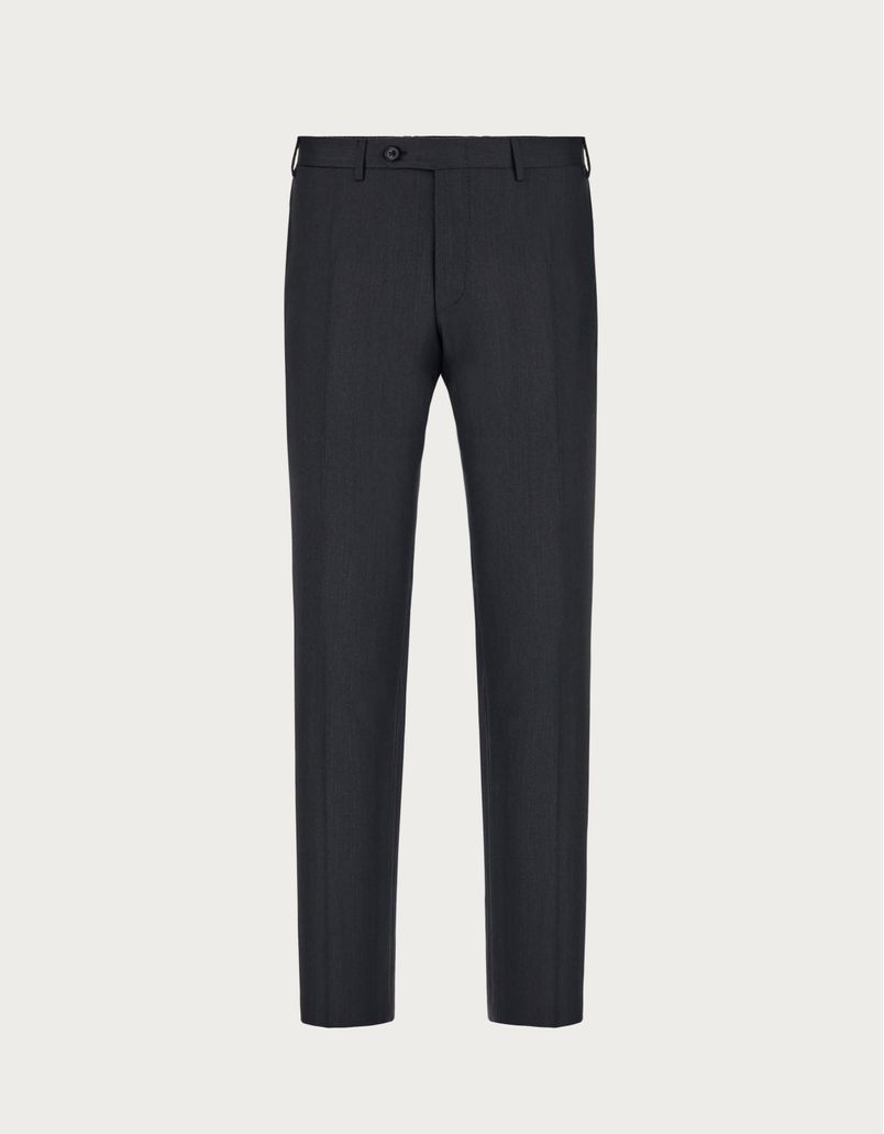 Anthracite pants in 150's wool - Exclusive