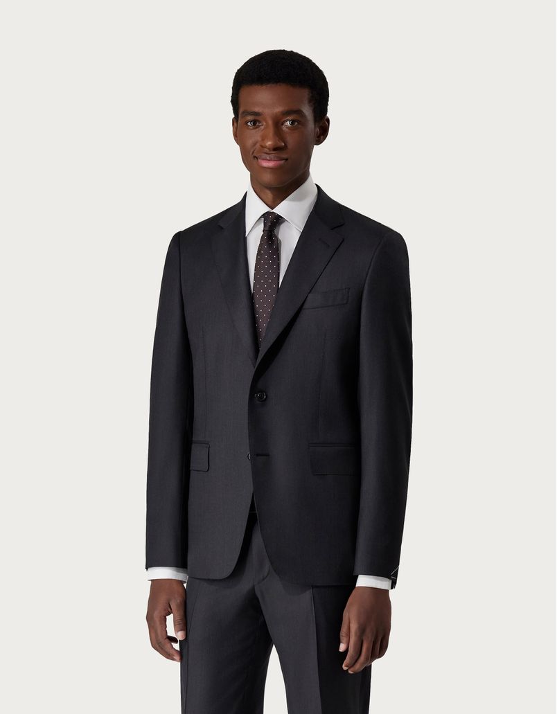 Charcoal grey pure 150's wool blazer - Exclusive