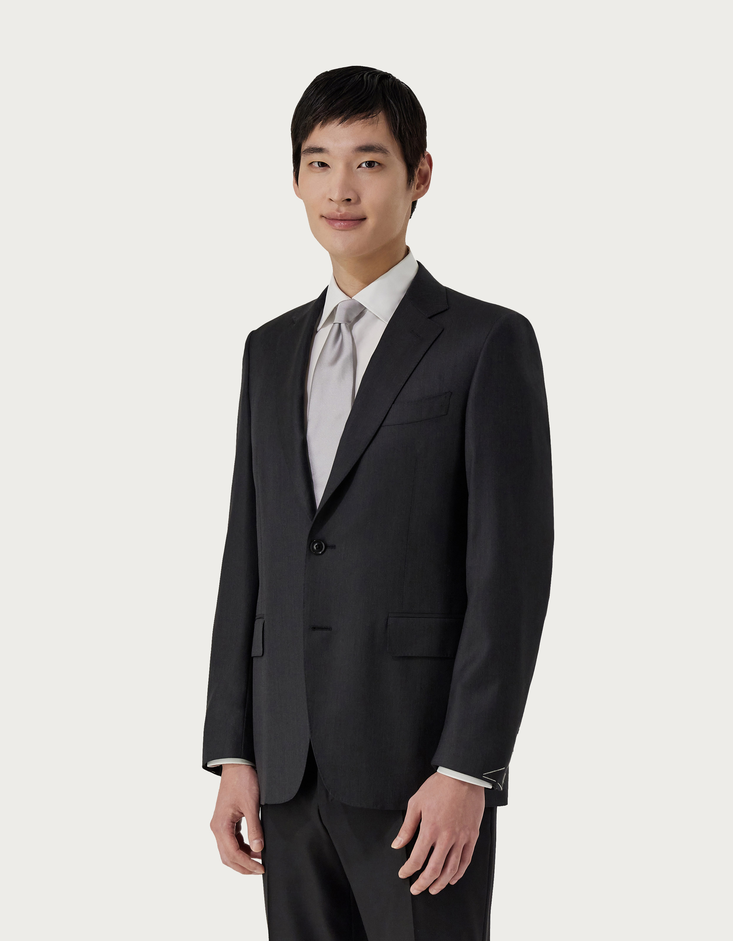 【韓国ファッション】ESSENTIAL2 BUTTON WOOLBLAZER MELANGEGREY 1520023_Ambassador_Blazer_CHH_