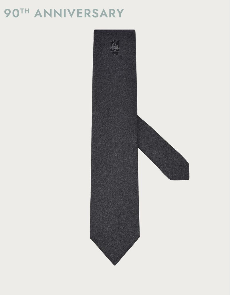 灰色真丝领带 - 90周年纪念款