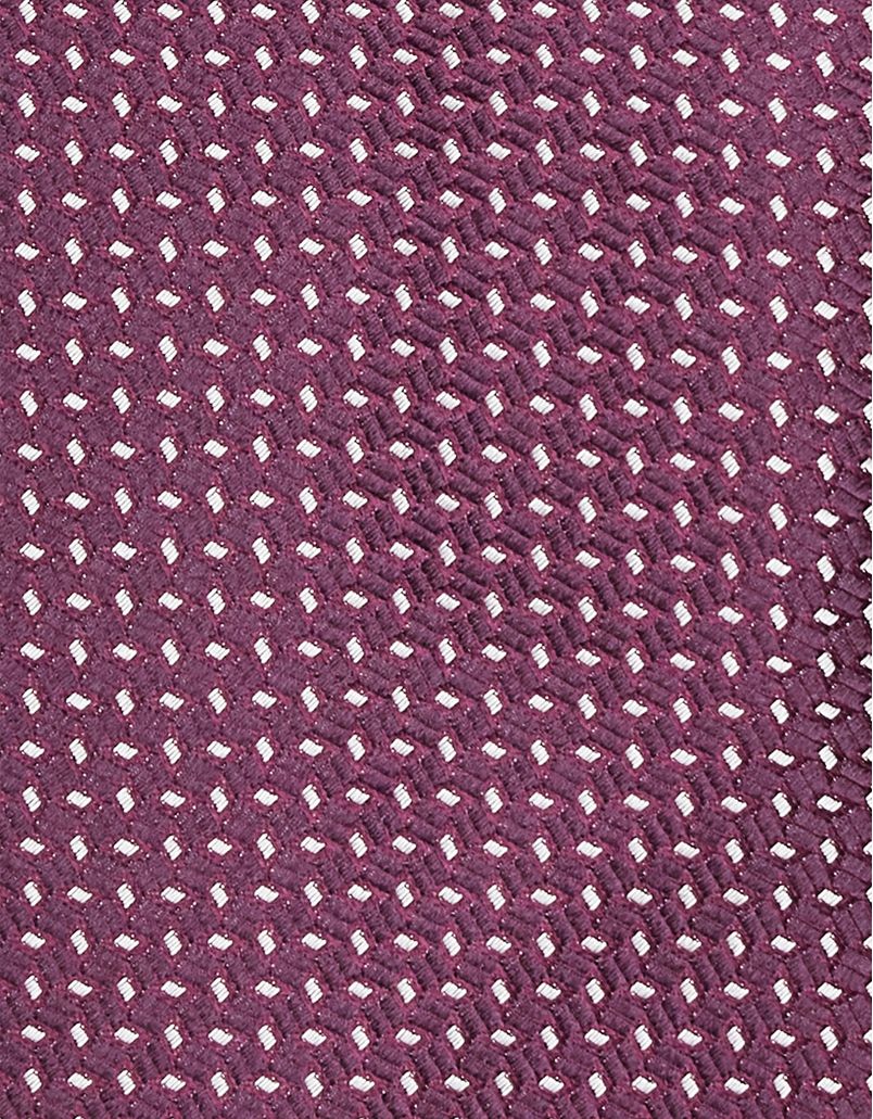 Burgundy micro-patterned silk tie