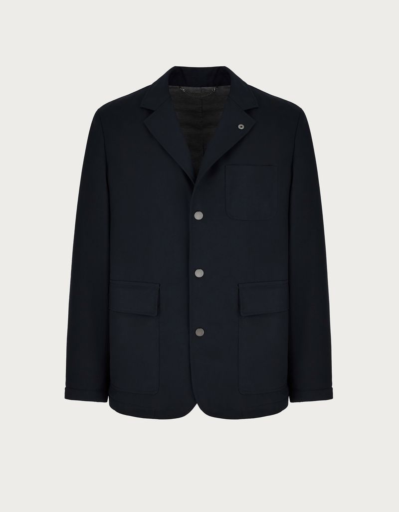 Men's casual jacket in blue technical fabric - Canali INTL