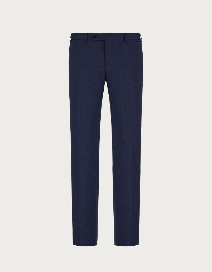 Pantalon bleu en laine Impeccabile