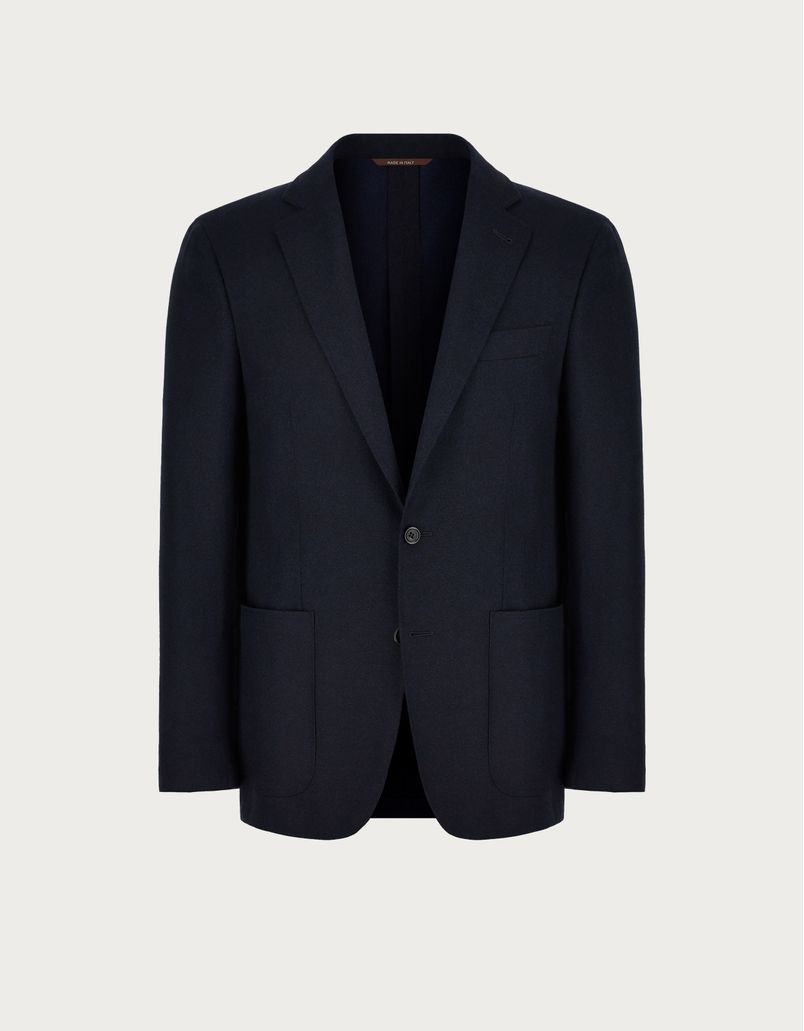 Kei blazer in navy blue Impeccabile wool