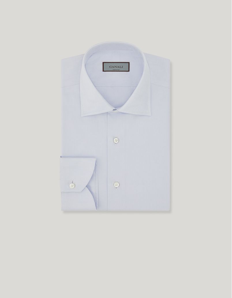 Regular-fit shirt in light blue cotton