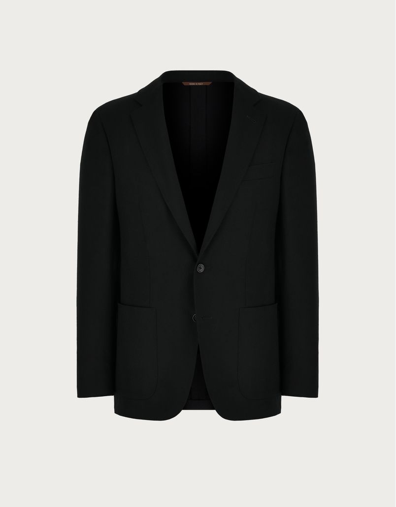 Black Kei blazer in Impeccabile wool