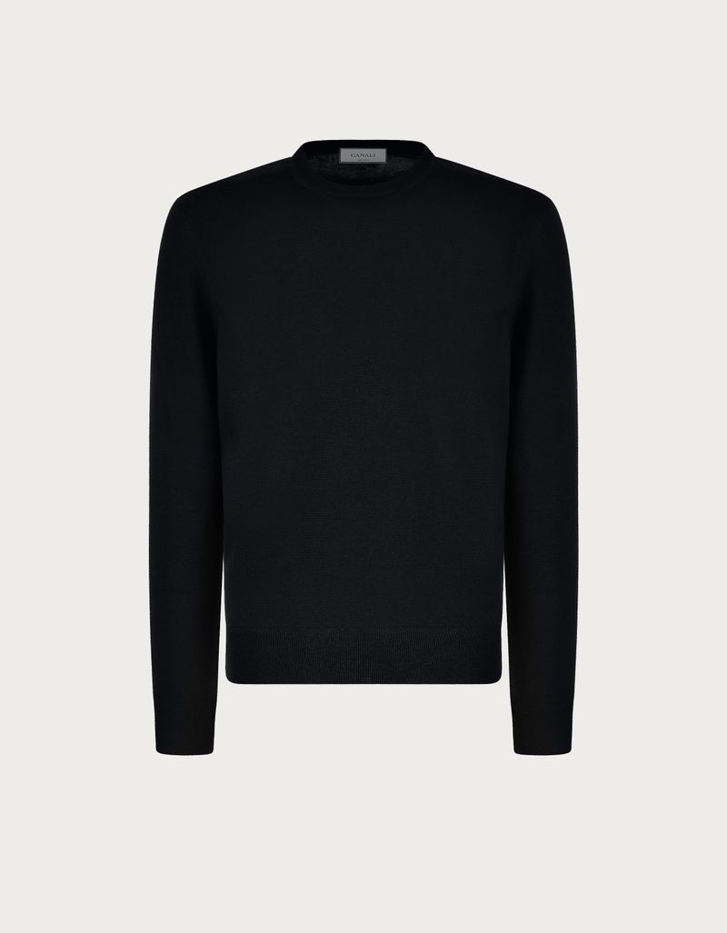 Canali Exclusive Diamond Wool hotsell & Cashmere Crewneck Sweater