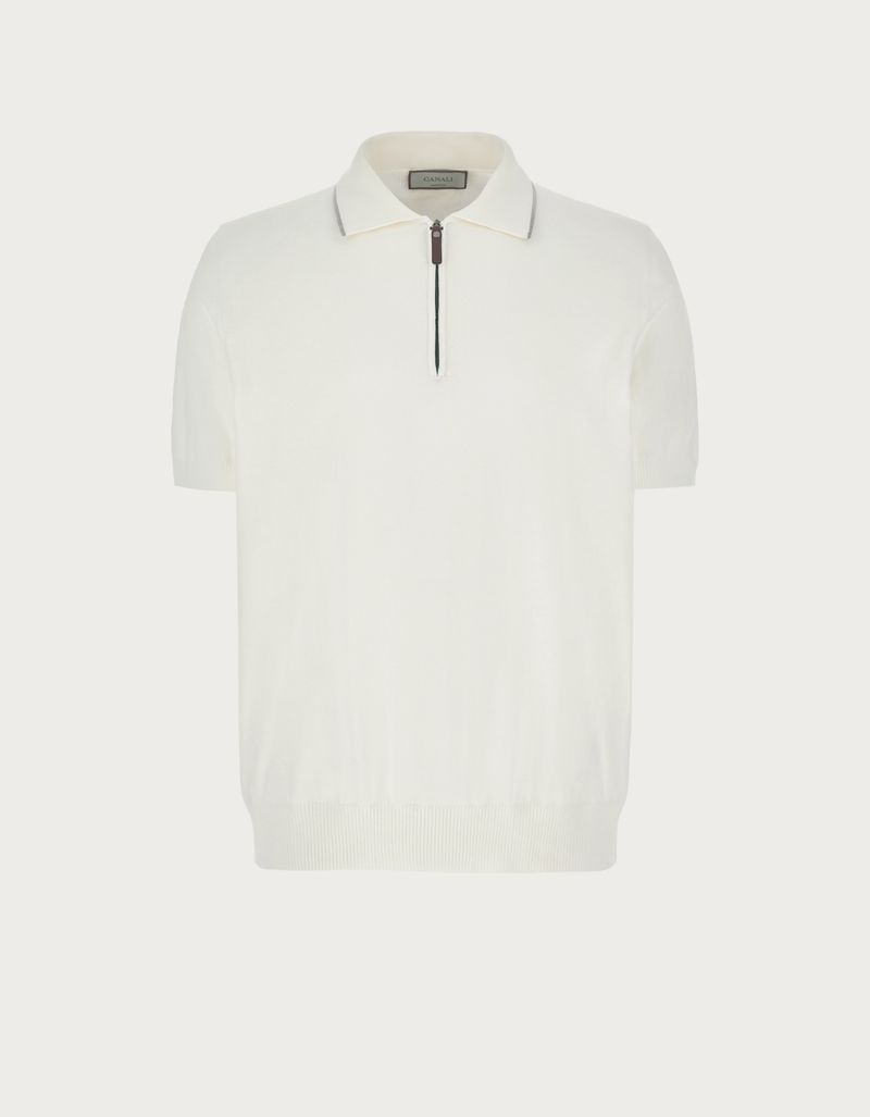 Polo shirts zip up best sale