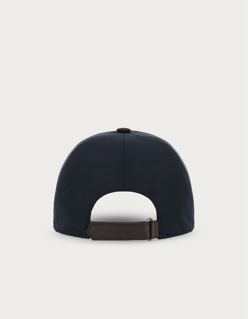 Blue nylon baseball cap