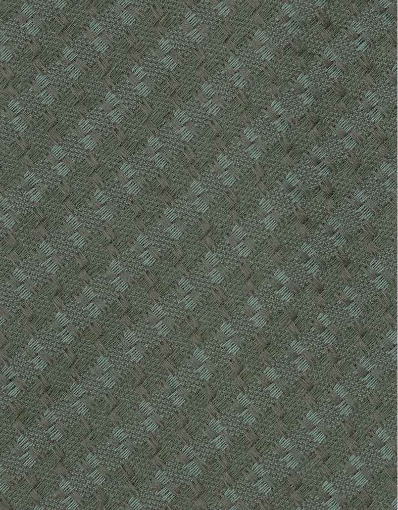 Green jacquard tie in silk and linen