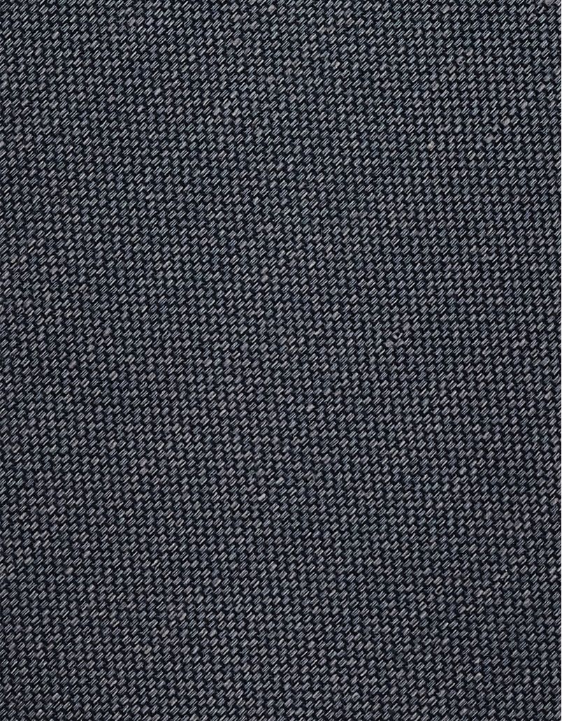 Grey jacquard tie in cotton and linen