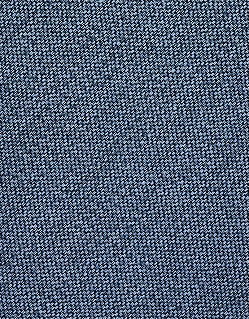 Light blue jacquard tie in cotton and linen
