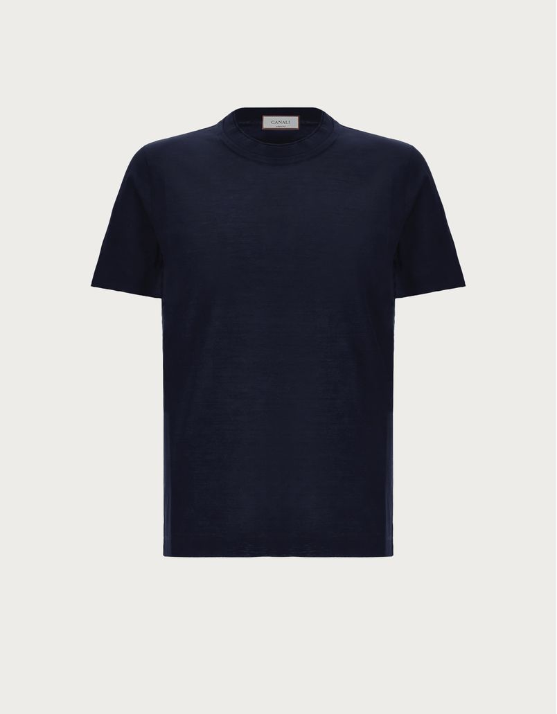 Dark navy cotton T-shirt