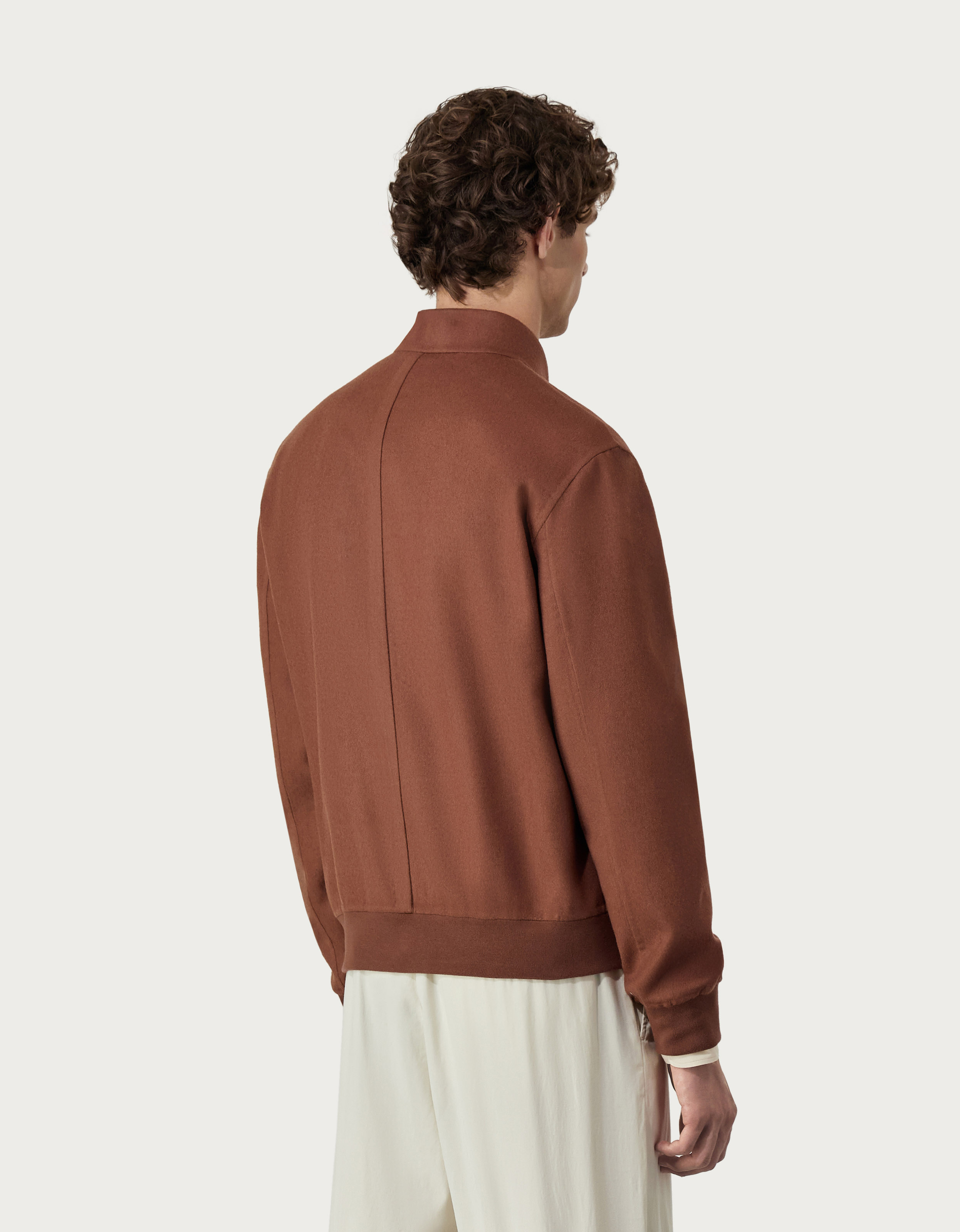 Double wool men's bomber jacket - Canali EU