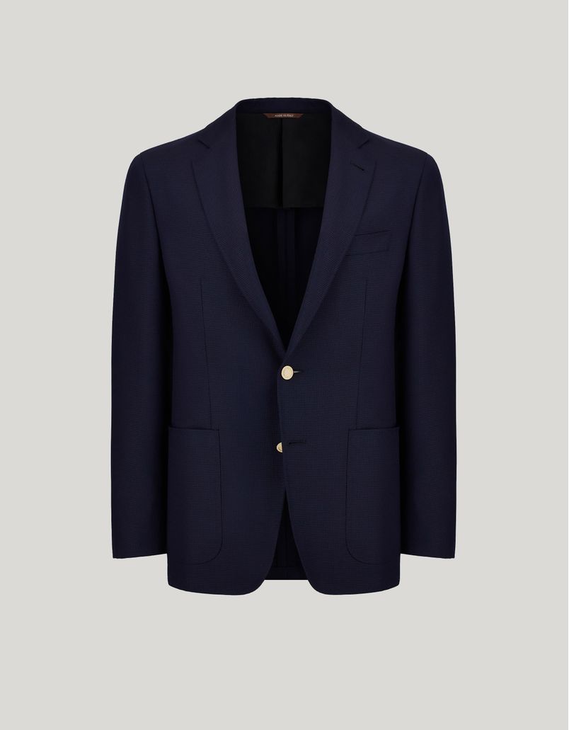 Navy blue Kei blazer in wool