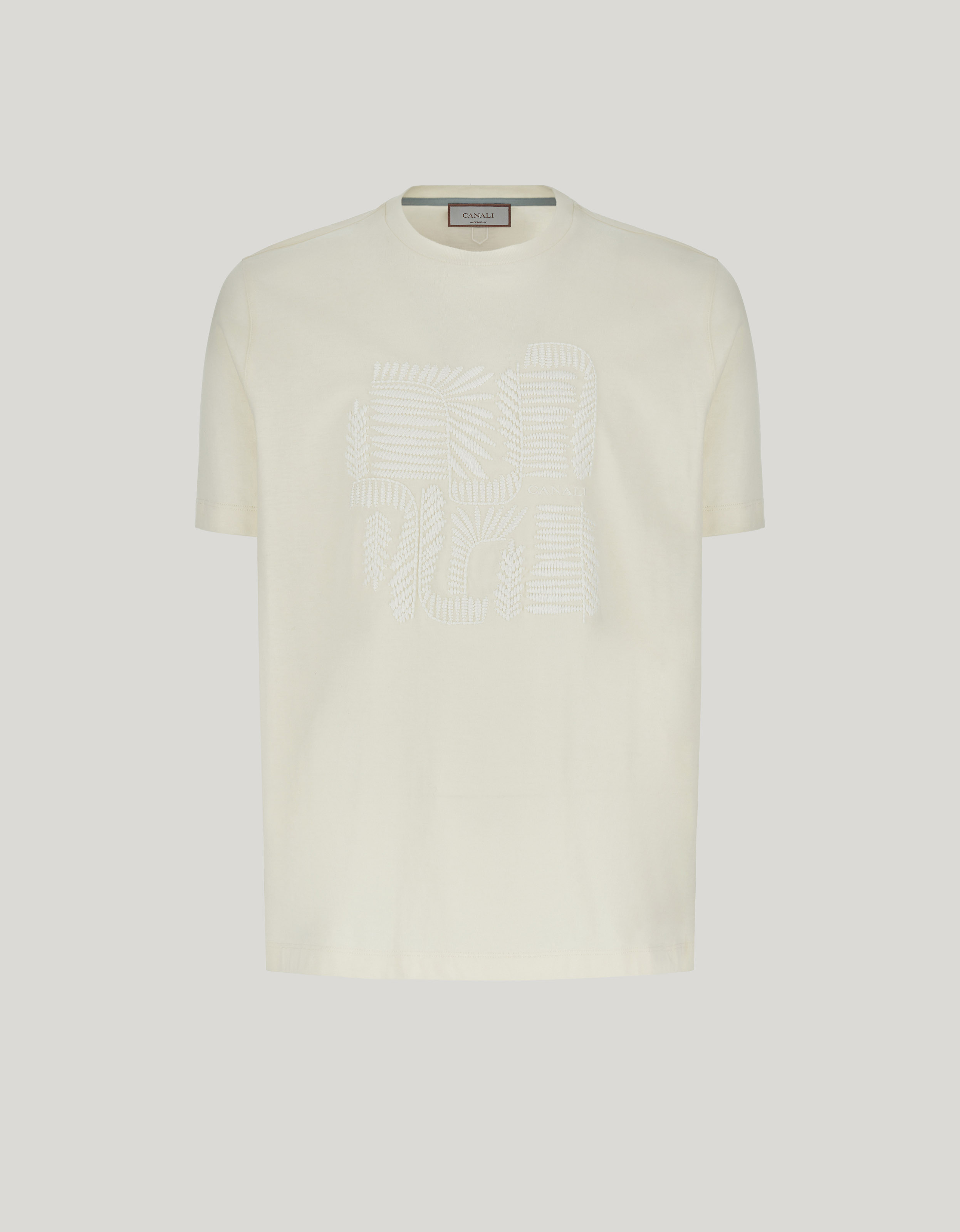 Tシャツ・カットソー CANALI FW25 Canali T-Shirt (T0356 MJ00002 100) T0356-MJ00002-001_a_.jpg?v=