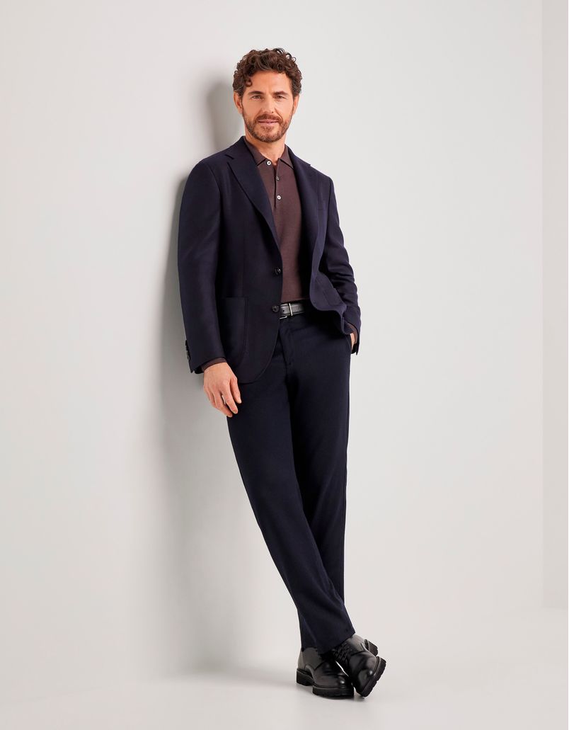 Exclusive 海军蓝纯羊绒 Kei 西装外套