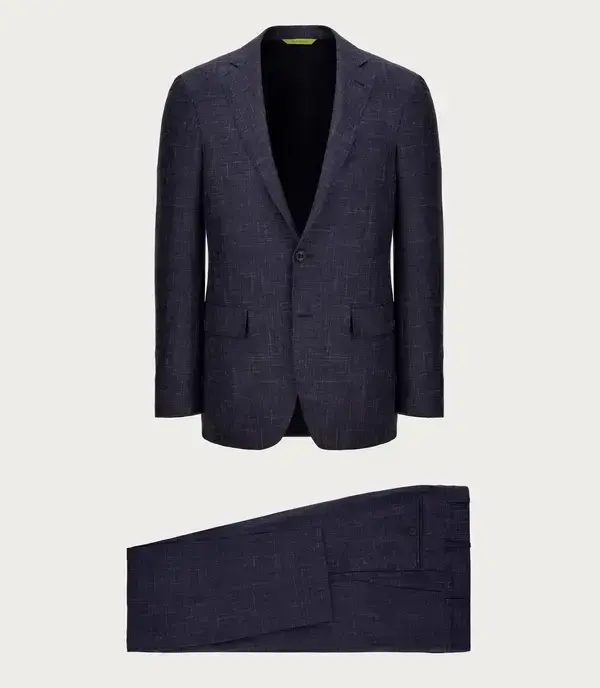 Washable suit jacket in poly-wool twill – NANO Treatment